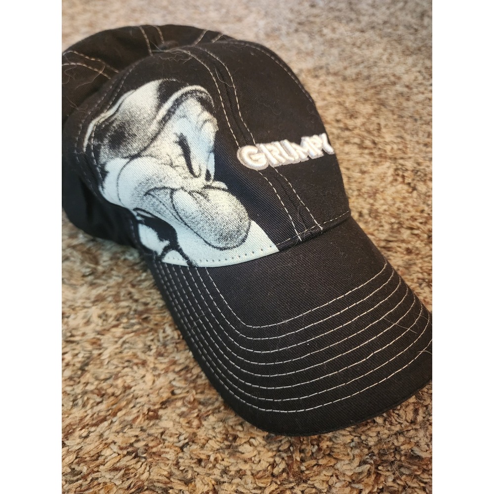 Disney Parks Grumpy Snow White Black Baseball Cap Hat Walt Disney World Adult